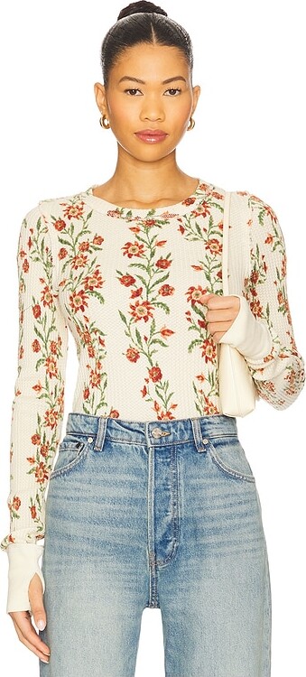 Free People x We The Free Pretty Little Thermal In Sand Combo Folk