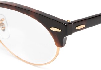 Ray-Ban Clubmaster oval optics glasses