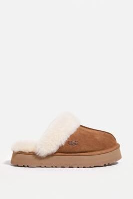 UGG Disquette Chestnut Slippers - Brown UK 4 at Urban Outfitters