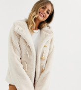Thumbnail for your product : Urban Bliss faux fur duffle jacket with hood
