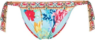 Camilla Floral-Print Bikini Bottoms