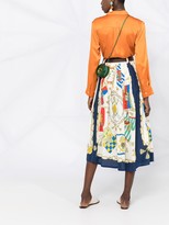 Thumbnail for your product : Etro Flag Print Full Skirt