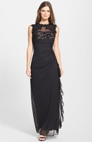 Thumbnail for your product : Betsy & Adam Lace & Mesh Gown