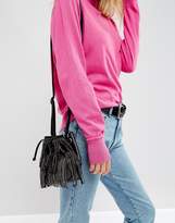 Thumbnail for your product : New Look Diamante Fringe Duffle Bag