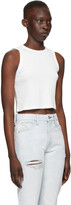 Thumbnail for your product : Rag & Bone White 'The Knit Rib' Cropped Tank Top