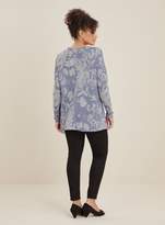 Thumbnail for your product : Evans Evans **Grace Lilac Printed Tunic Top