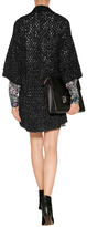 Thumbnail for your product : Anna Sui Metallic Mesh Cardigan in Black Multi
