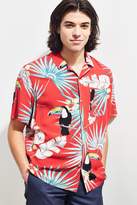 Thumbnail for your product : Urban Outfitters Electric Toucan Rayon Short Sleeve Button-Down Shirt