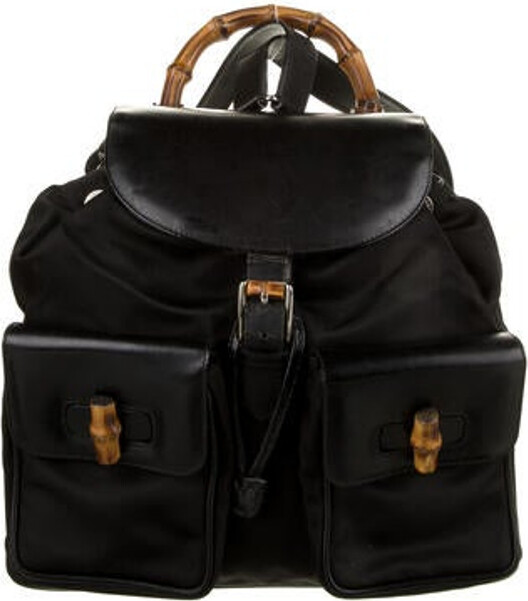 Gucci Small Bamboo Nylon Backpack - ShopStyle
