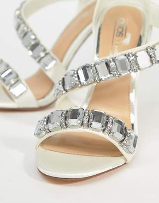 ASOS Design Hopes And Dreams Premium Bridal Heeled Sandals