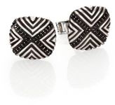Thumbnail for your product : John Hardy Bedeg Sterling Silver & Black Sapphire Cuff Links