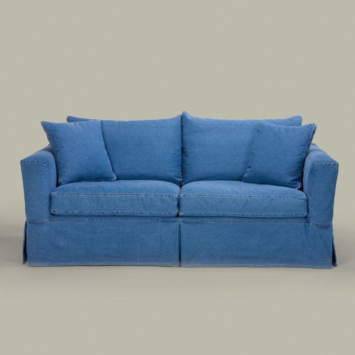 Ethan Allen Hampton 84" sofa slipcover ShopStyle Living Room