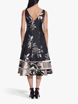 Thumbnail for your product : Adrianna Papell Floral Jacquard Dress, Black/Champagne