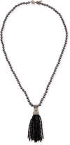 Thumbnail for your product : Oscar de la Renta Pearly and Crystal Tassel Necklace