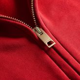 Thumbnail for your product : Burberry Hooded Zip-front Cotton Blend Sweatshirt, Red
