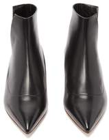 Thumbnail for your product : Rupert Sanderson Fairview Side-slit Kitten-heel Leather Boots - Womens - Black