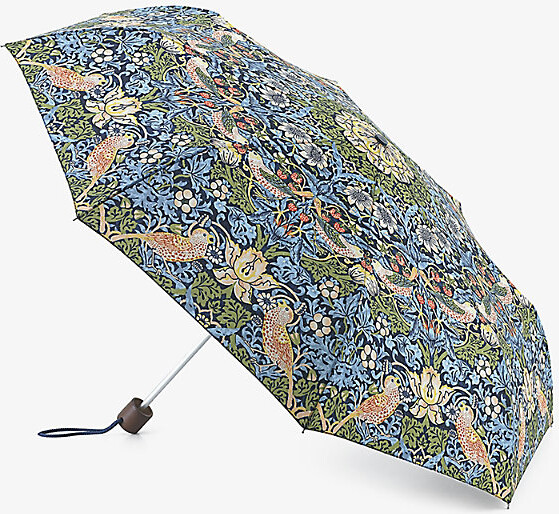 Fulton Womens Madder Fruit x Morris & Co Floral-Print Umbrella
