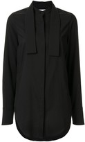 Thumbnail for your product : Strateas Carlucci Stand Wrap collar shirt