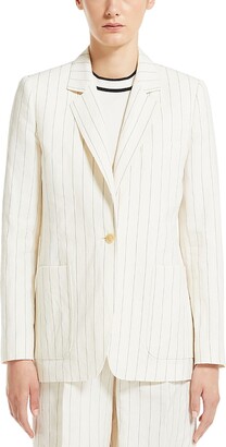 Max Mara Micron Single Breasted Jacket - ShopStyle Blazers