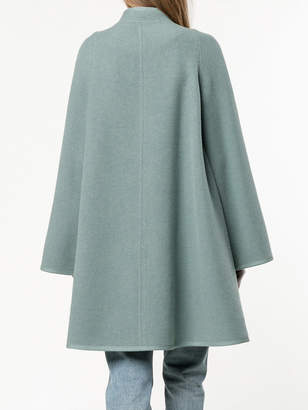 Chloé collarless a-line coat