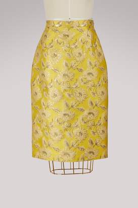 Prada Jacquard pencil skirt