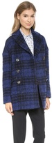 Thumbnail for your product : RED Valentino Faded Check Coat