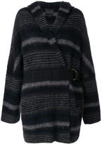 Thumbnail for your product : Roberto Collina belted cardigan with hood