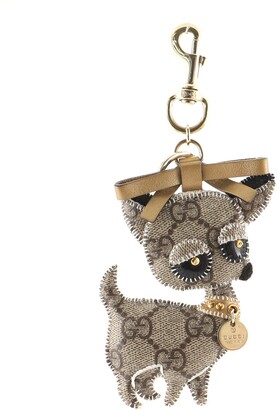 gucci dog keychain