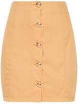 Thumbnail for your product : PrettyLittleThing Petite Camel Button Detail Mini Skirt