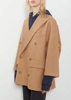 Thumbnail for your product : Y's Knit Melton Double Breasted Coat Beige