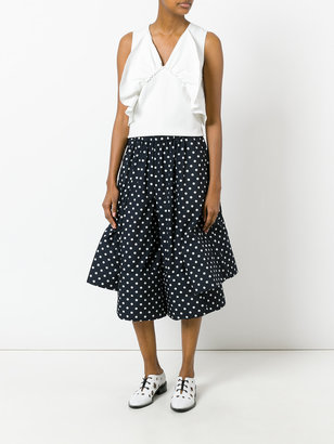 Comme des Garcons polka dot cropped trousers
