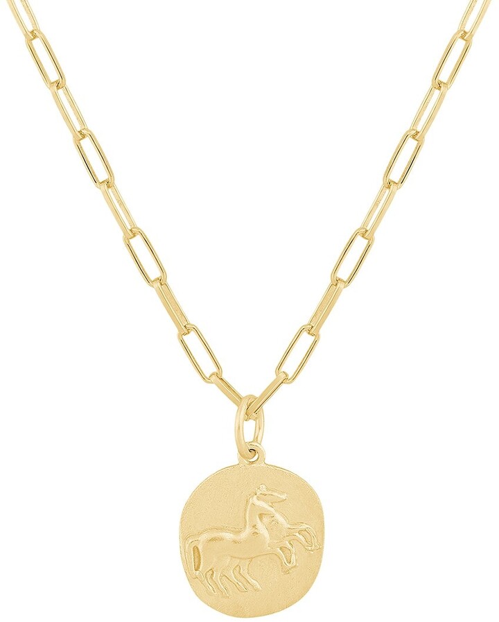 925 Sterling Silver Yellow Gold-Plated Official Kentucky Derby Race 144 2018 Pendant Necklace Charm Chain