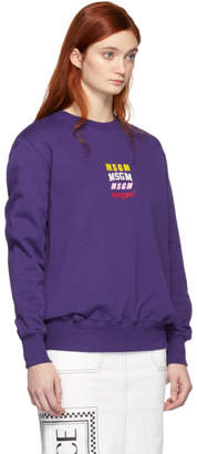 MSGM Purple Hoodie