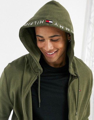olive green tommy hilfiger hoodie