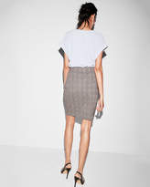 Thumbnail for your product : Express Petite High Waisted Plaid Pencil Skirt