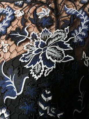 Diane von Furstenberg floral lace overlay dress