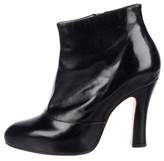 Thumbnail for your product : Marc Jacobs Leather Round-Toe Booties
