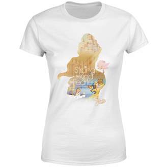 Disney Beauty And The Beast Princess Filled Silhouette Belle Women's T-Shirt