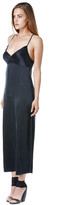 Thumbnail for your product : Again Collection - Gia Silk Slip Maxi Dress in Black