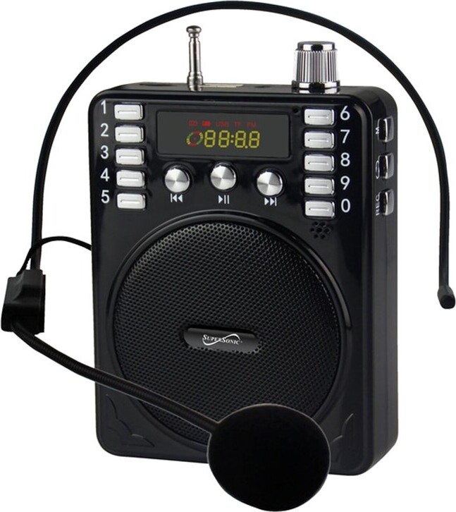 Supersonic Bluetooth Black Portable Pa System