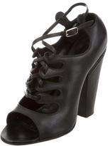 Thumbnail for your product : Givenchy Lace-Up Leather Sandals