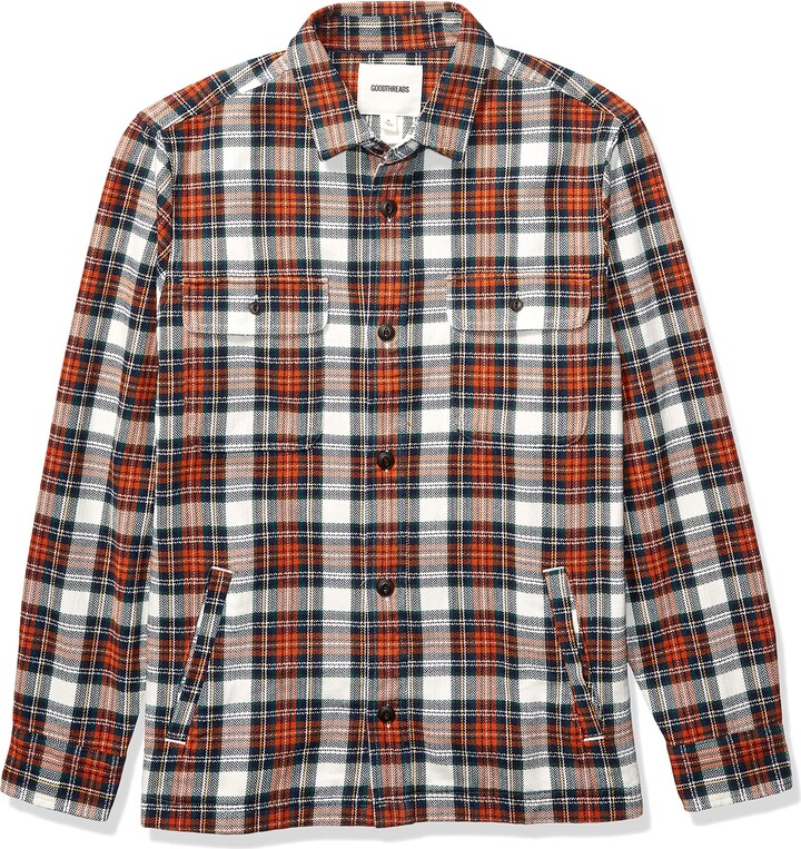 Brand Goodthreads Mens Heavyweight Flannel Shirt Jacket 