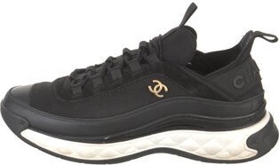 Chanel Interlocking CC Logo Neoprene Sneakers