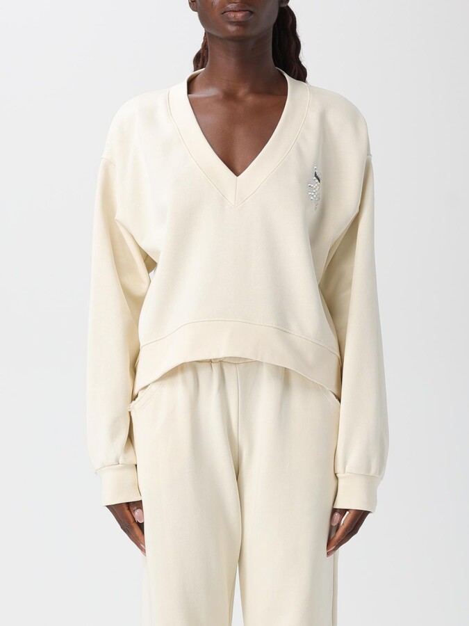 Sweatshirt DISCLAIMER Woman color Milk