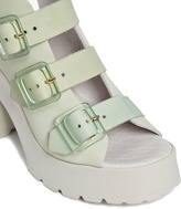 Thumbnail for your product : Miista Amber Mint Buckle Heeled Sandals