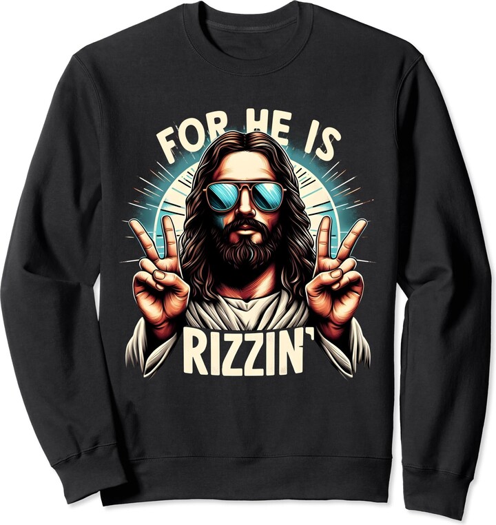 For He Is Rizzen Jesus Is Rizzen Jesus Glasses For He Is Rizzen Jesus ...