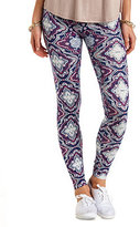 Thumbnail for your product : Charlotte Russe Cotton Paisley Printed Leggings