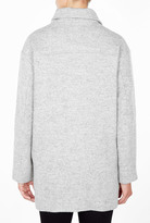 Thumbnail for your product : IRO Chloane Oversized Grey Coat With White Detail