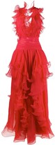 Thumbnail for your product : Alberta Ferretti Ruffled Silk Gown