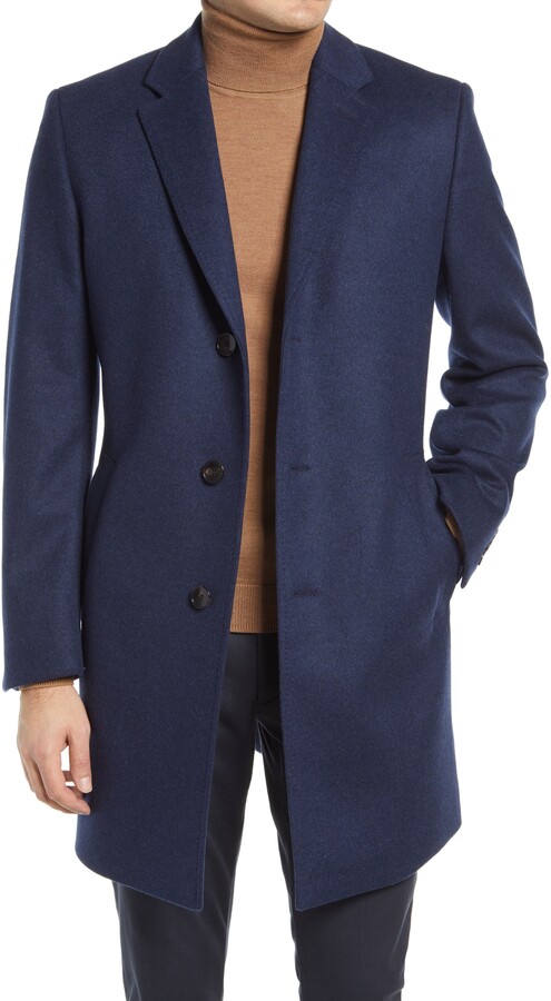boss wool cashmere coat